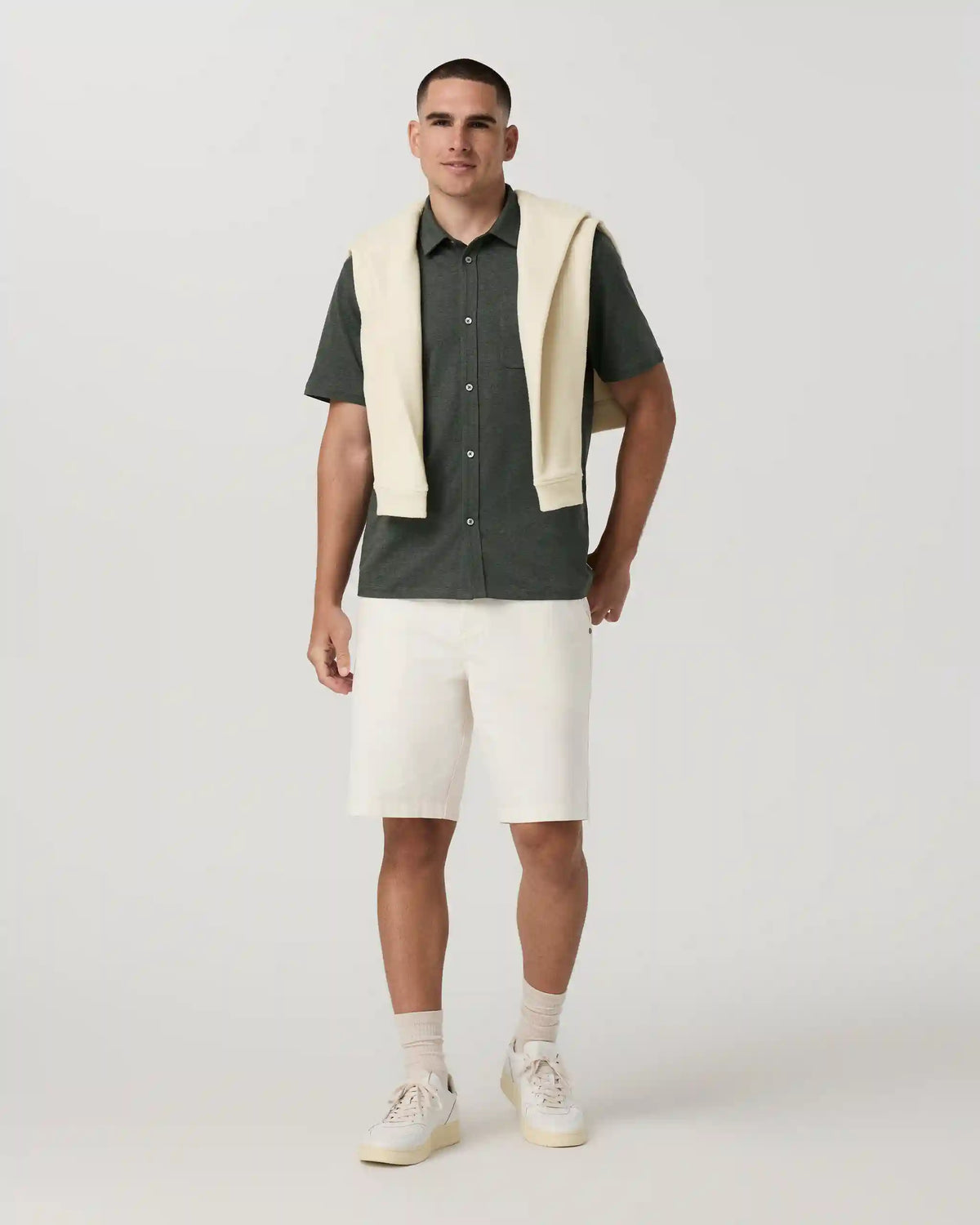 Short Sleeve Ponto Button Down Shirt