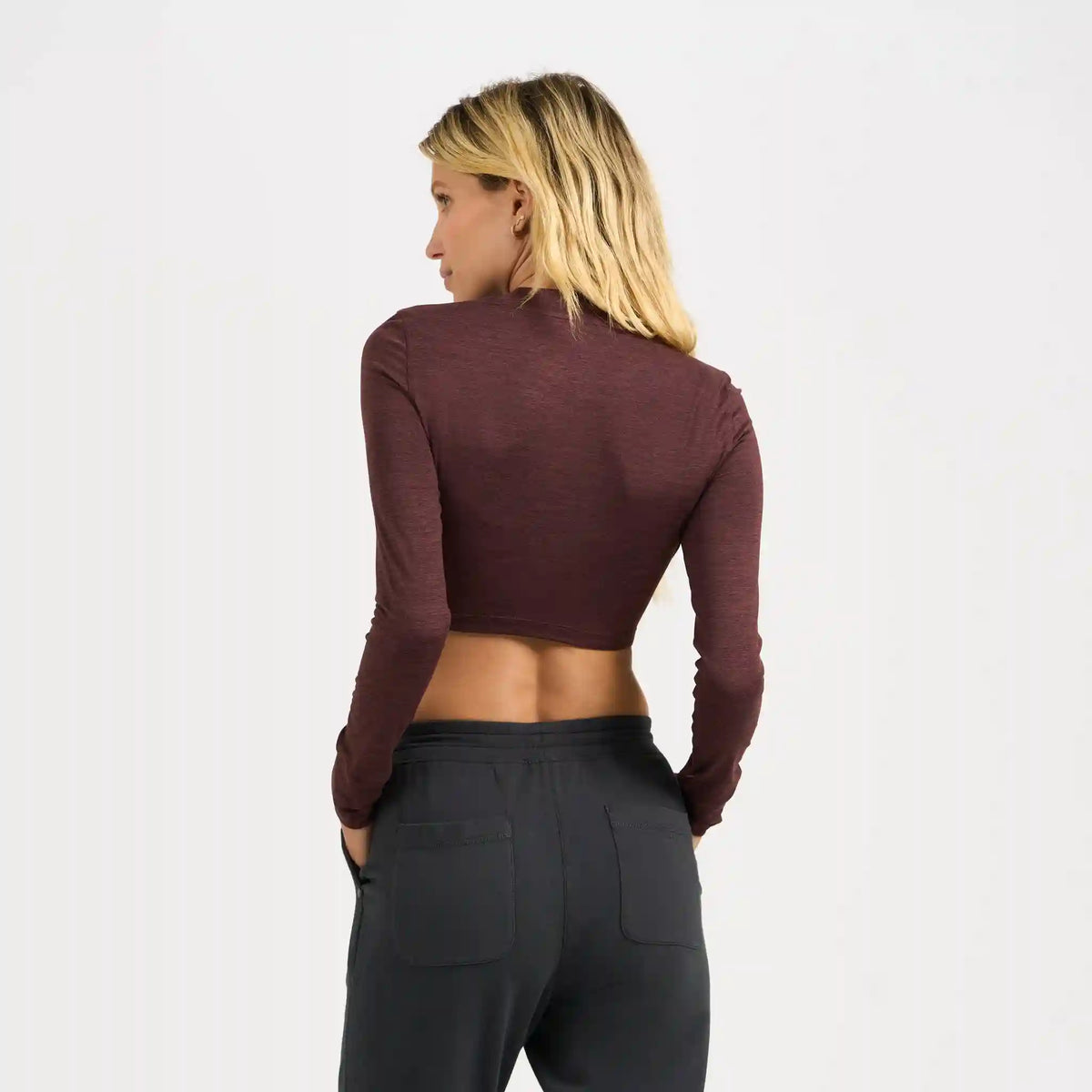 Long-Sleeve Lux Crop Tee