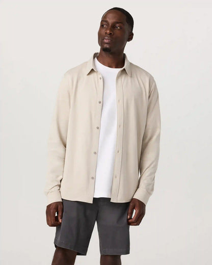 Long Sleeve Knit Oxford Button Down - Classic Fit