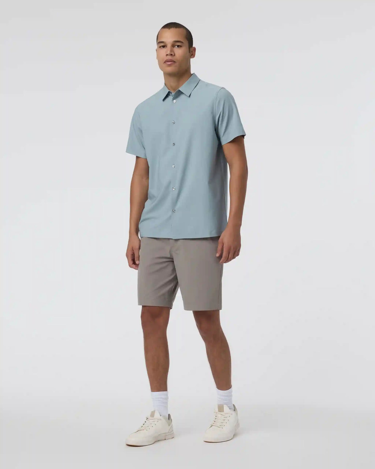 Short Sleeve Manhattan Button Down