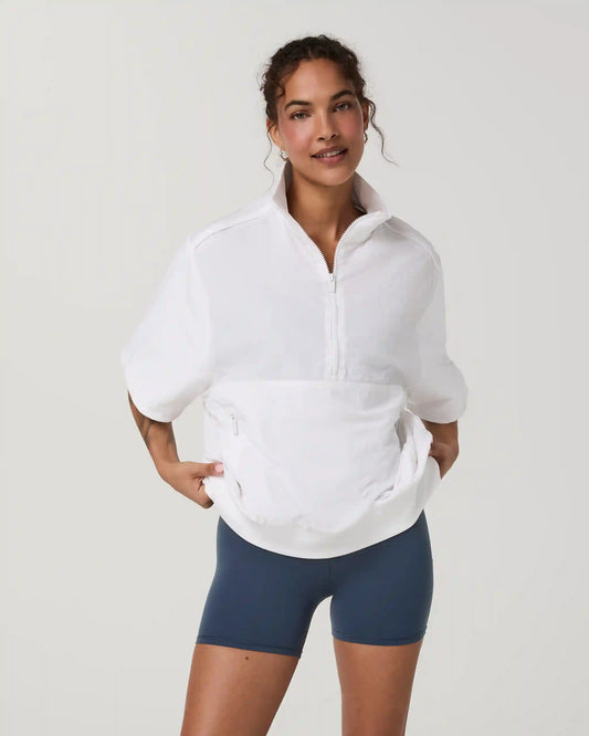 Retrograde Short Sleeve Half Zip Jacket