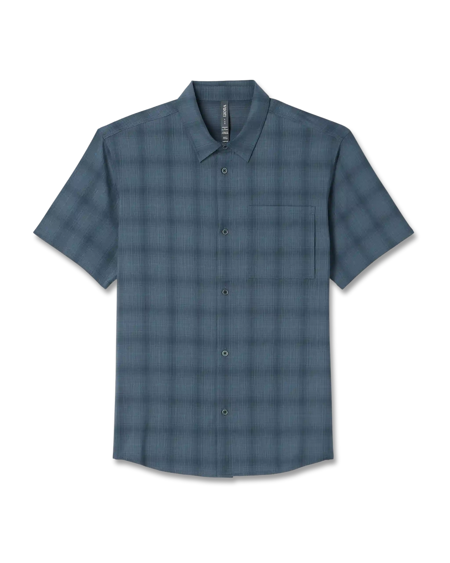 Short Sleeve Plaid Button Down Shirt