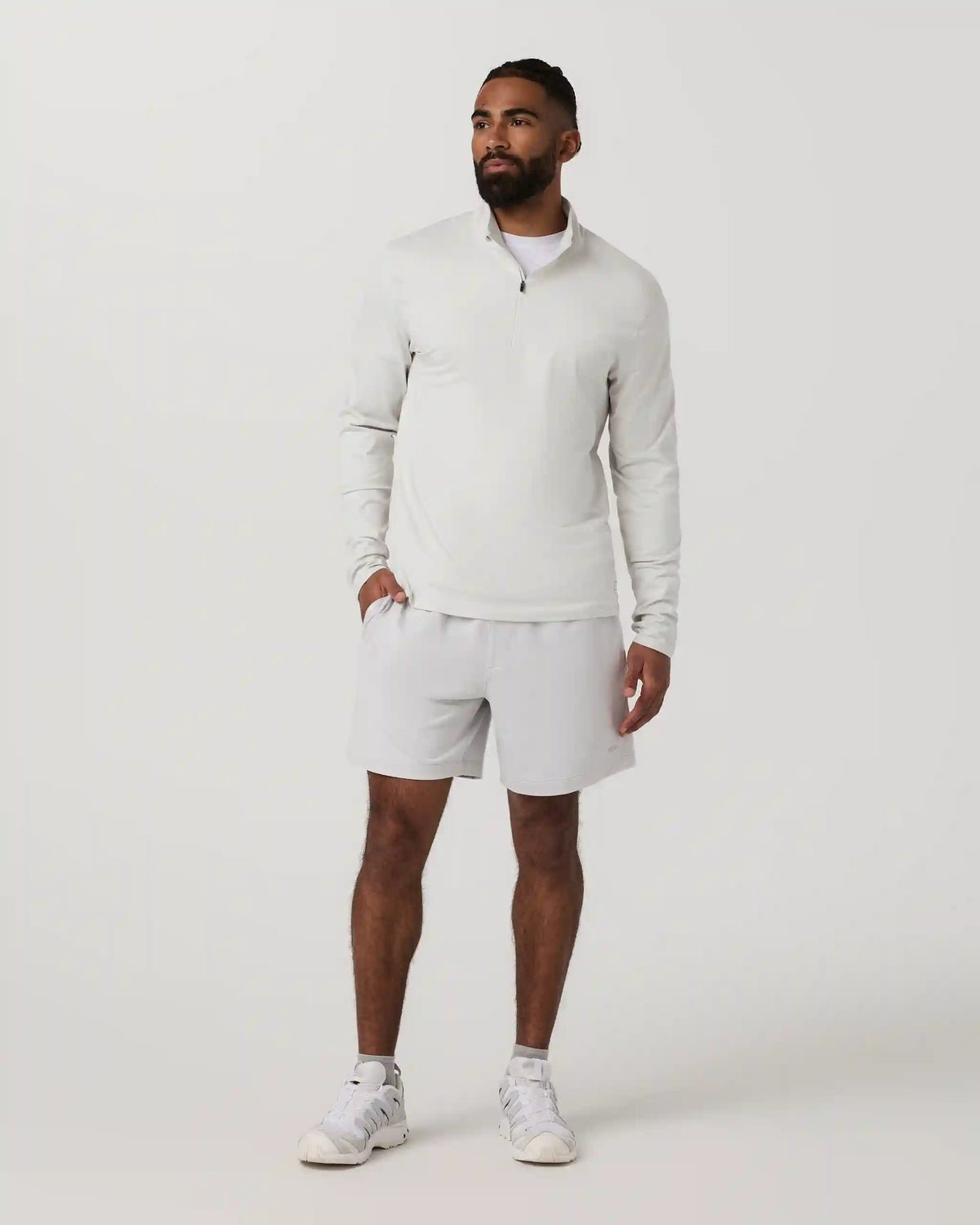 Ponto Half Zip Mock Neck