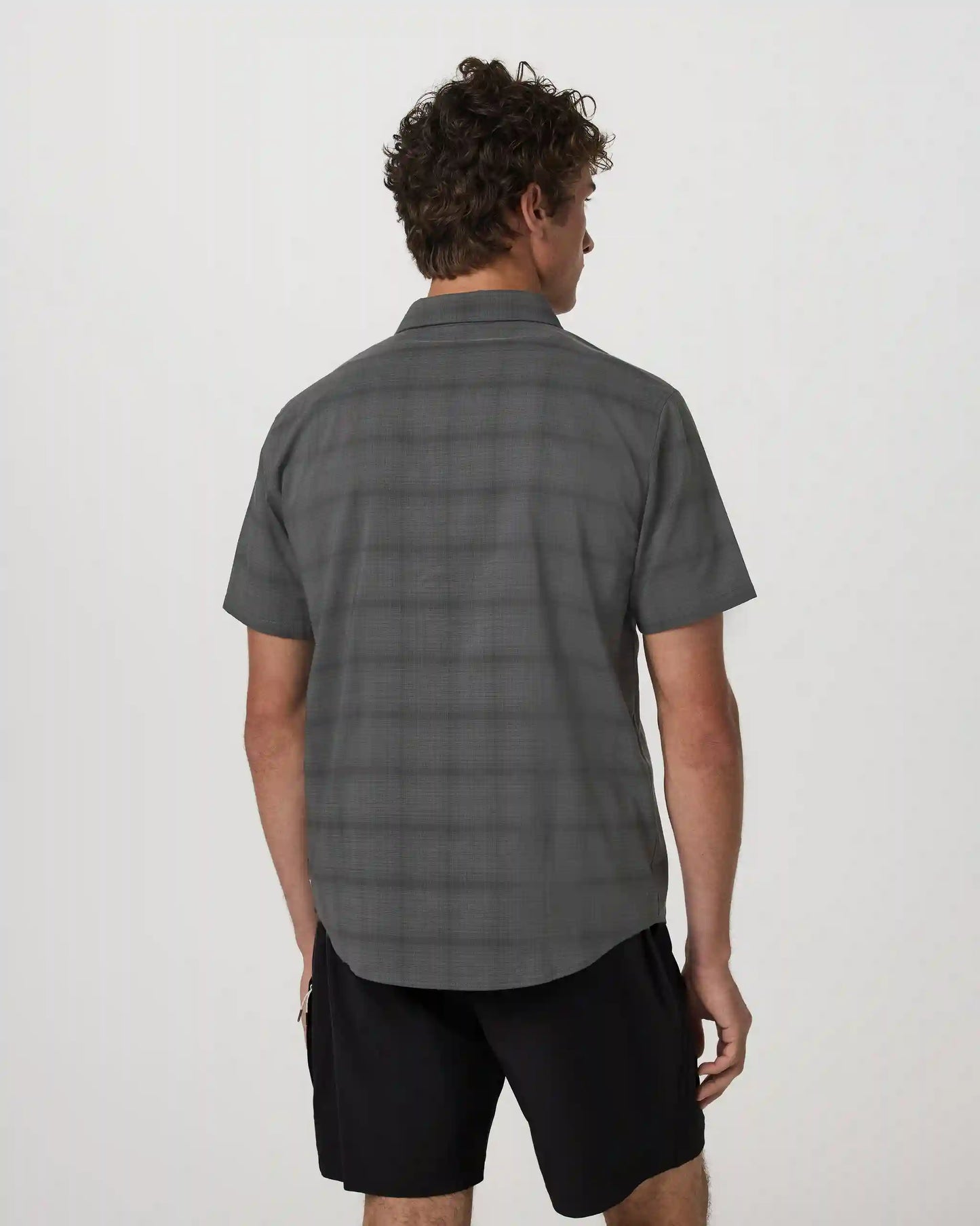 Short Sleeve Plaid Button Down Shirt