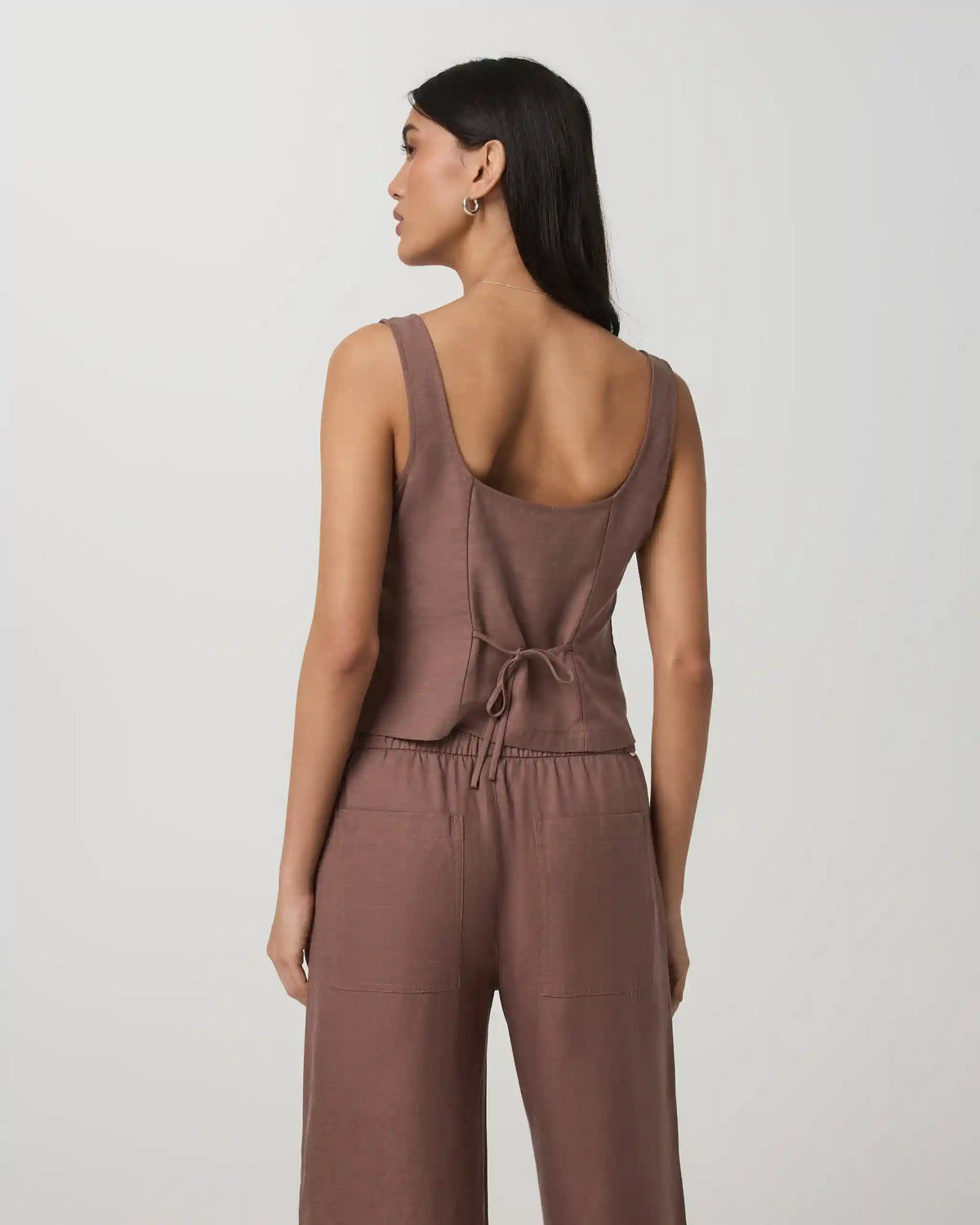Trestles Twill Button Front Top