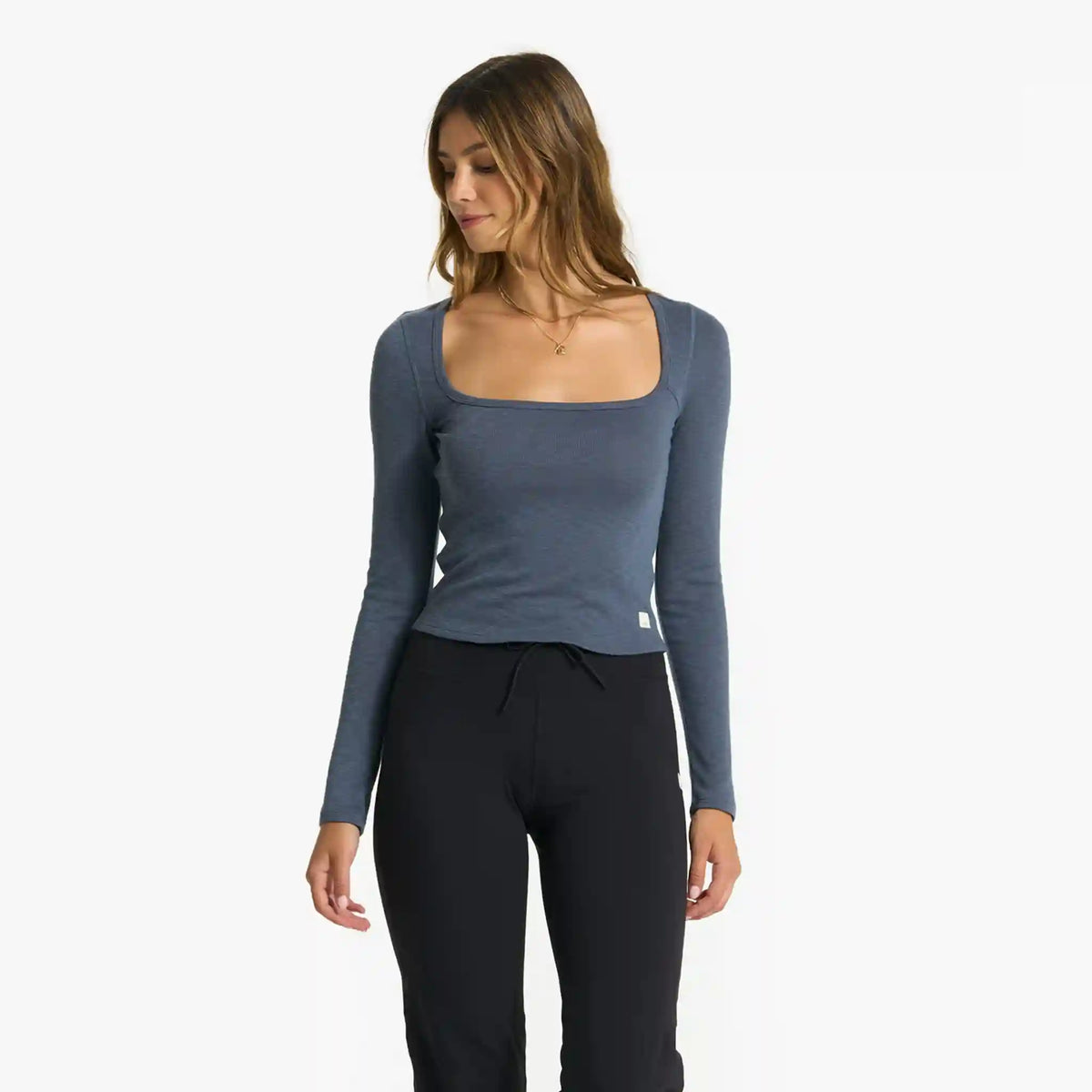 Long-Sleeve Sunrise Square Neck