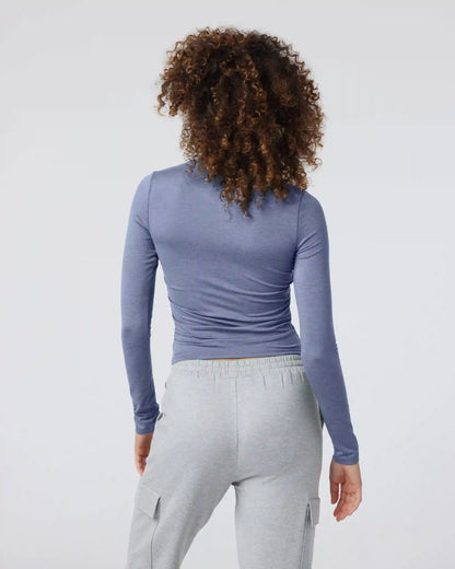 Long Sleeve Halo Ruched Tee