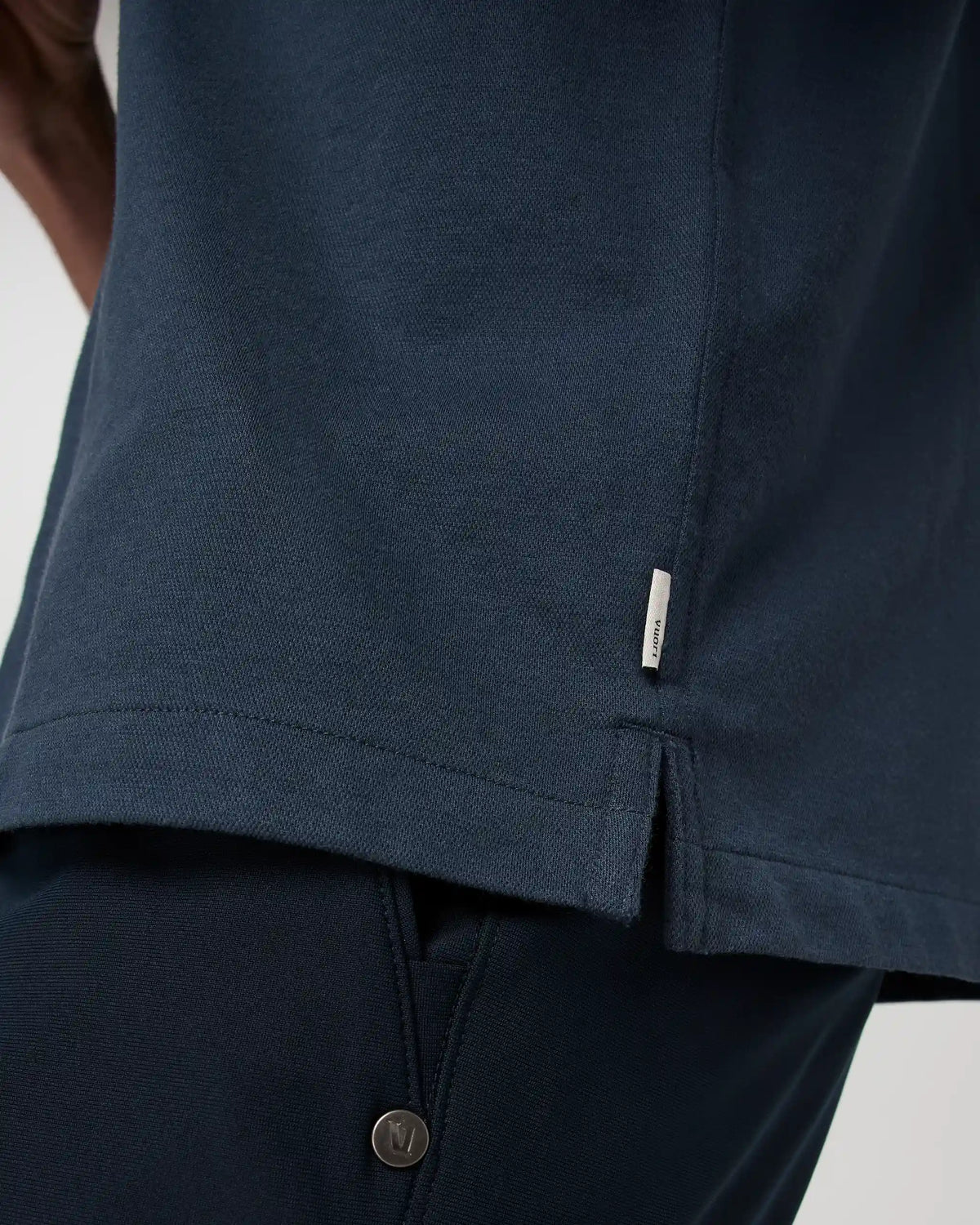 Short Sleeve Knit Oxford Camp Collar Button Down