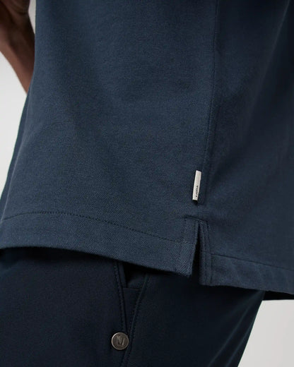 Short Sleeve Knit Oxford Camp Collar Button Down