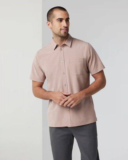 Short-Sleeve Bridge Button Down