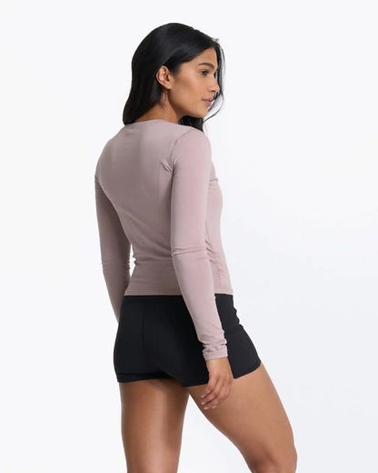 Long-Sleeve Coast Crop Crew