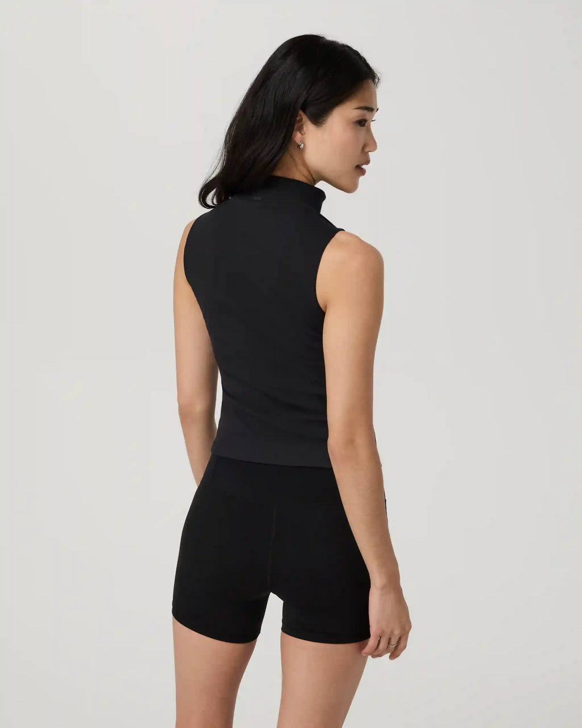 Cottony Rib Mock Neck Tank
