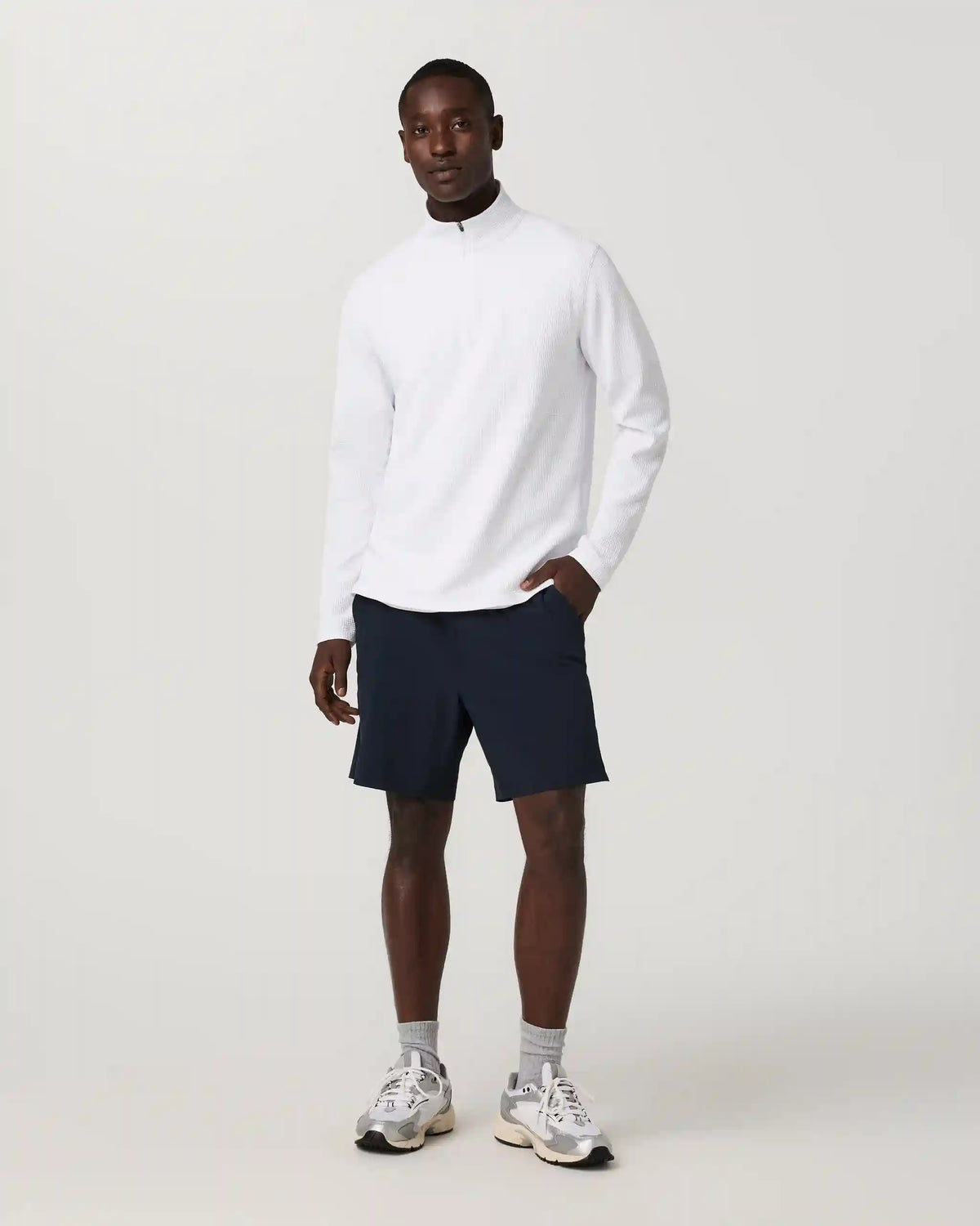 Lightweight Tech Waffle Quarter Zip