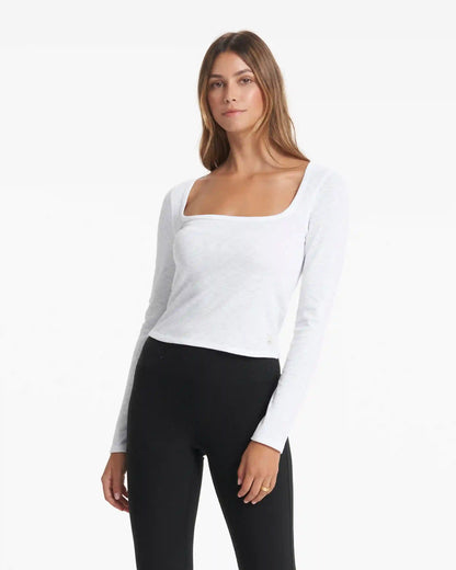 Long-Sleeve Sunrise Square Neck