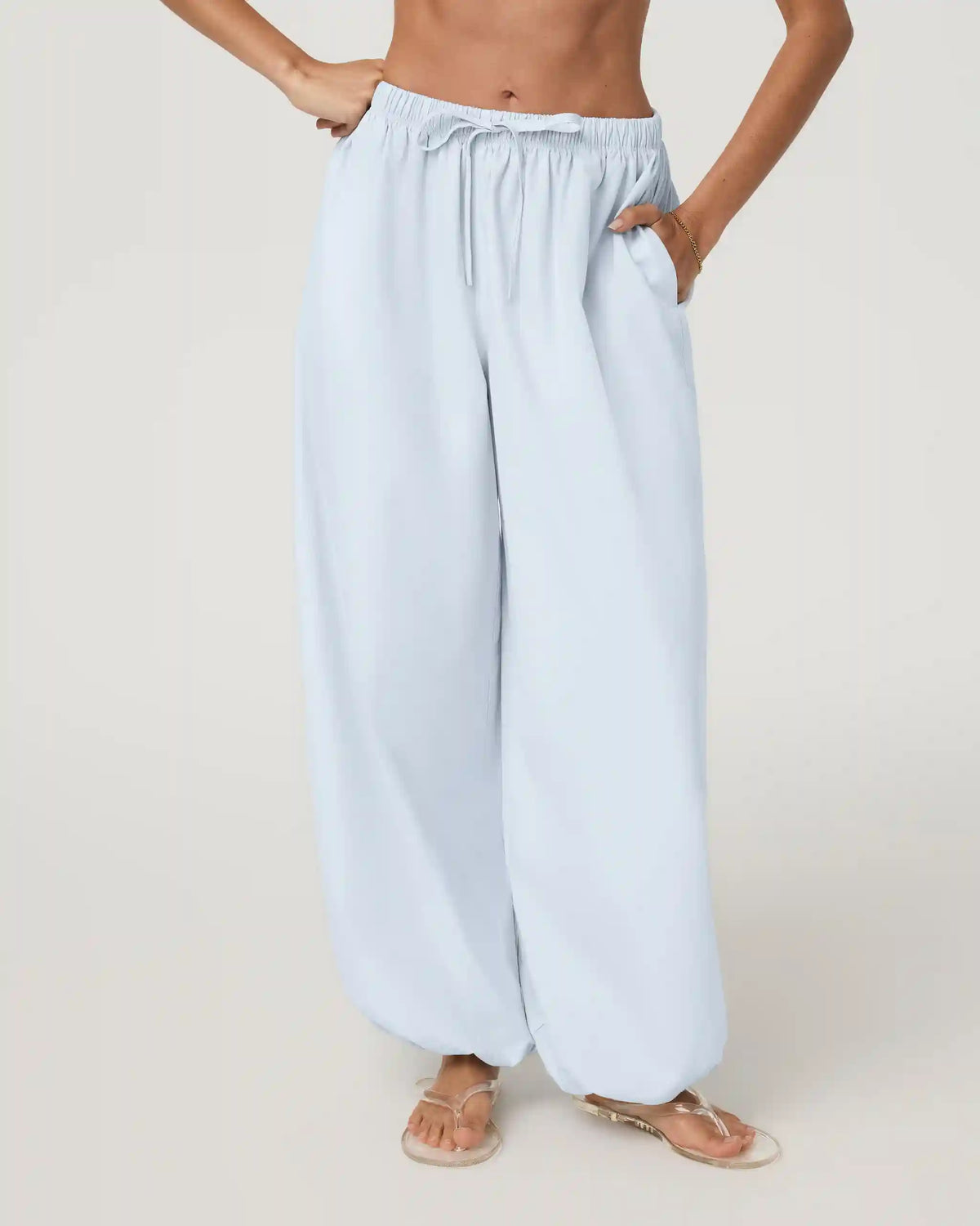 Coastal Poplin Balloon Pant