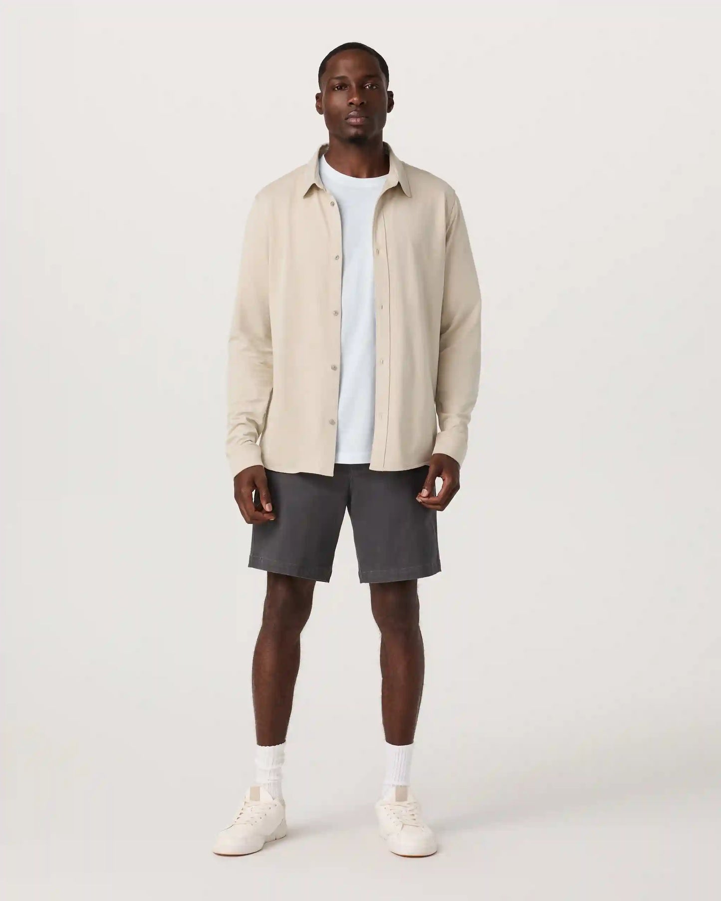 Long Sleeve Knit Oxford Button Down - Classic Fit