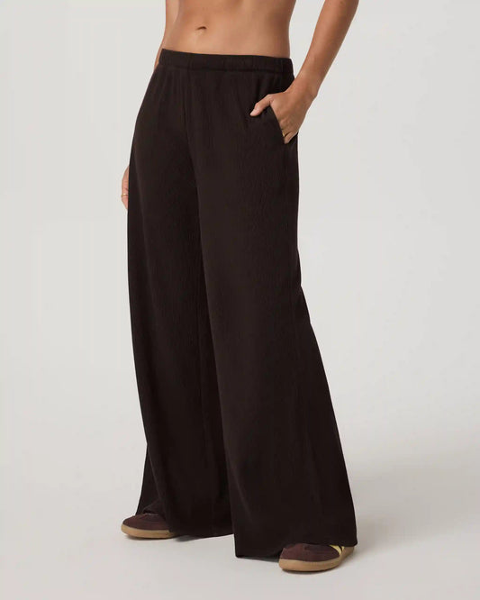 Waffle Wideleg Pant