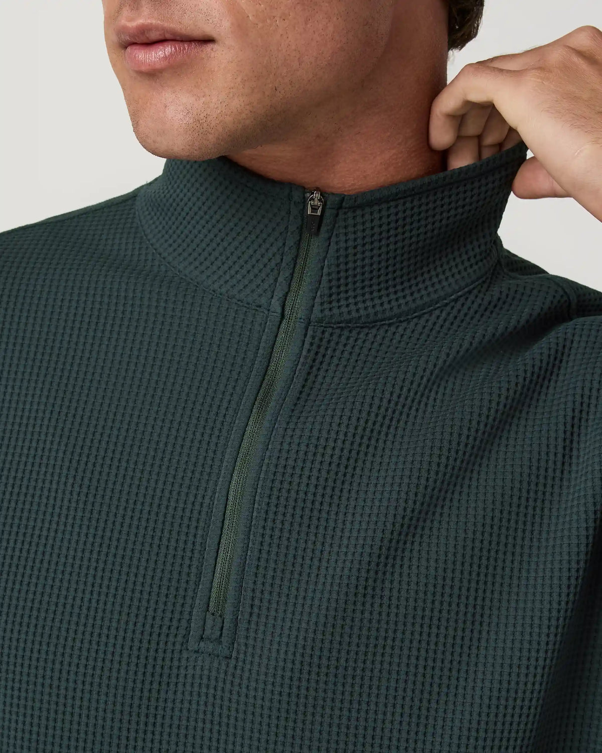 Lightweight Tech Waffle Quarter Zip