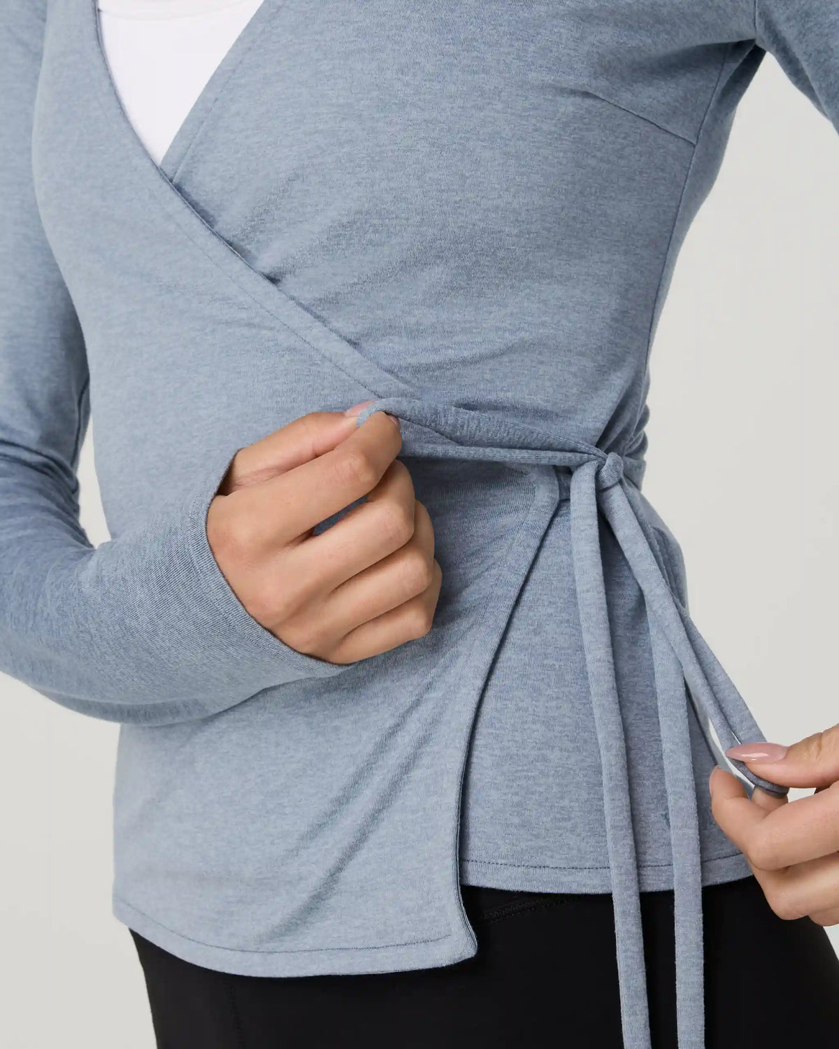 Long Sleeve Halo Wrap Top