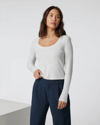 Long Sleeve Plie Top