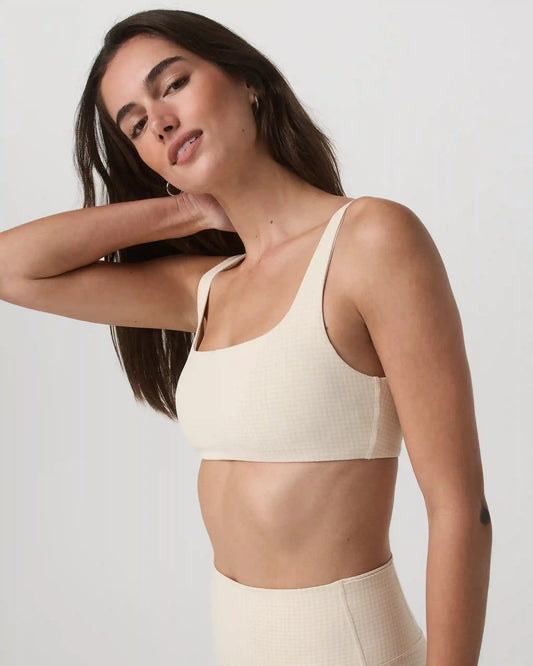 Micro Houndstooth Bra
