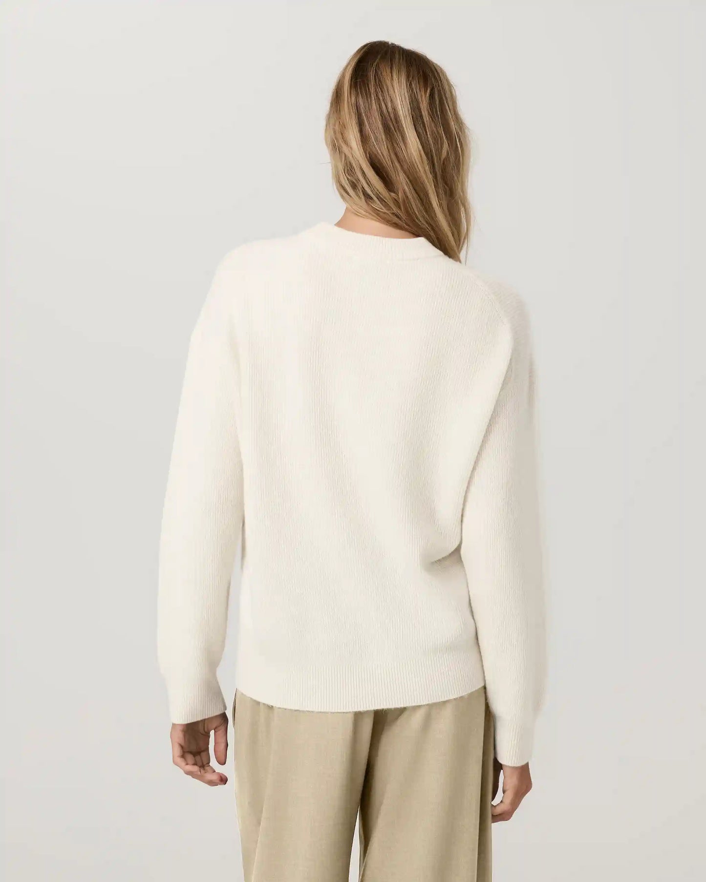 Émilie Cashmere Oversized Rib Crew