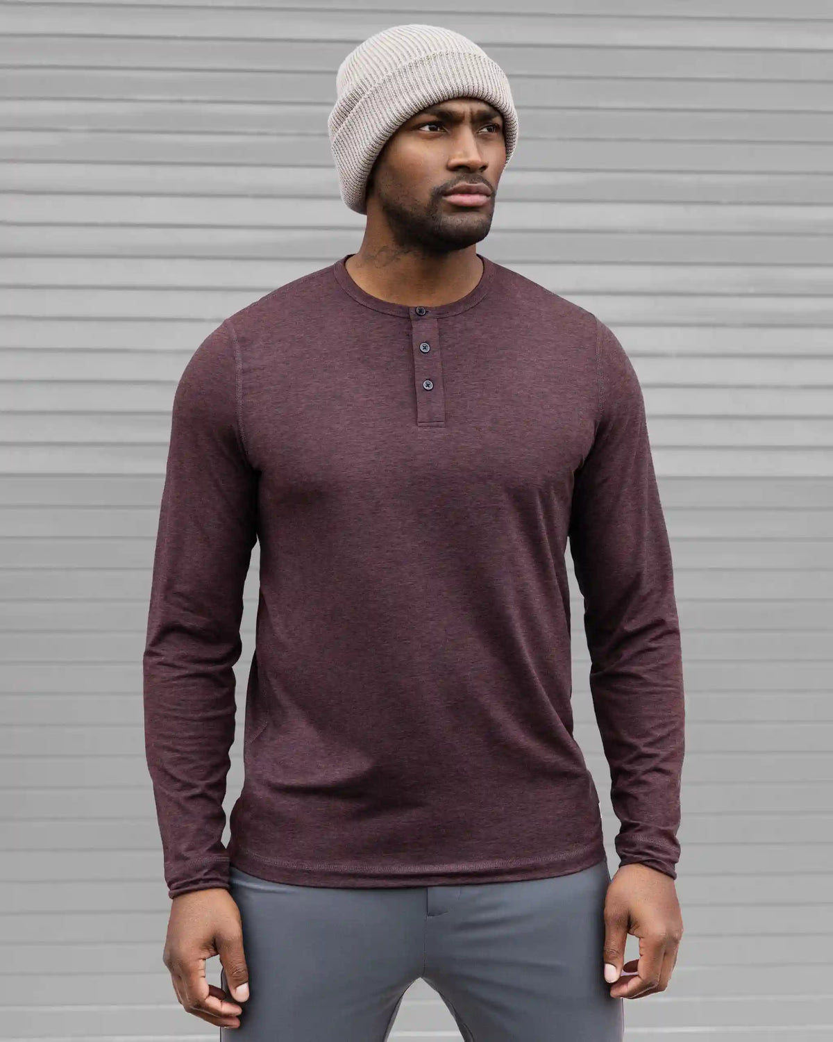 Long-Sleeve Ease Performance Henley