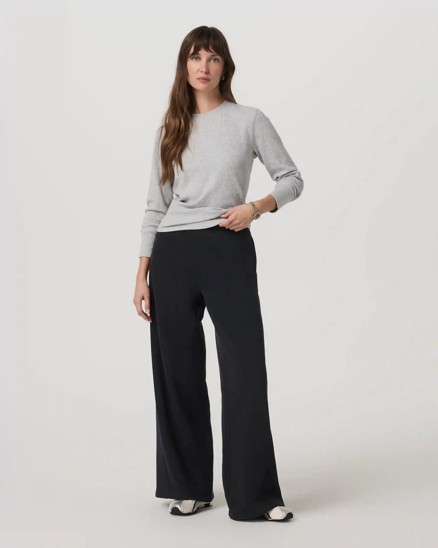 Long Sleeve Waffle Top