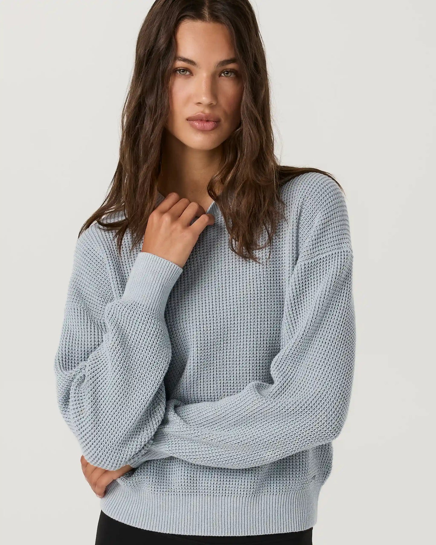 Cotton Waffle Sweater