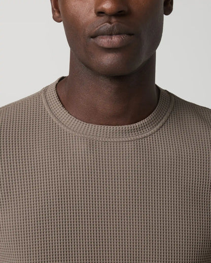 Short Sleeve Lightweight Tech Waffle Tee - Relaxed Fit
