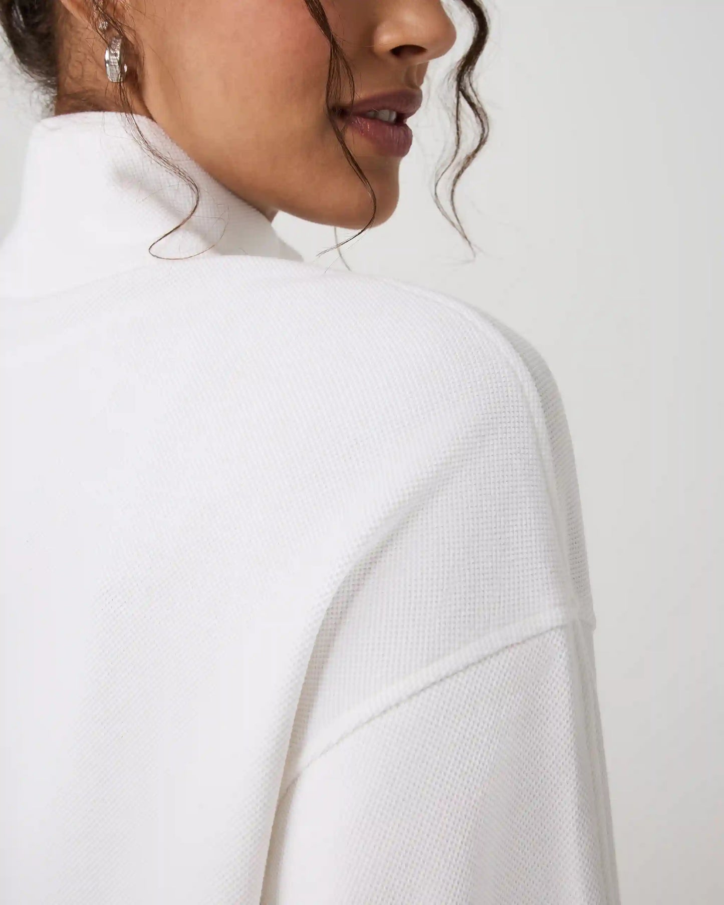 Pique Fleece Half Zip