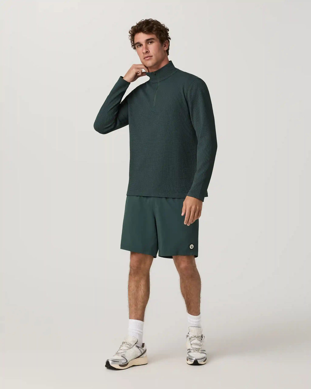 Lightweight Tech Waffle Quarter Zip
