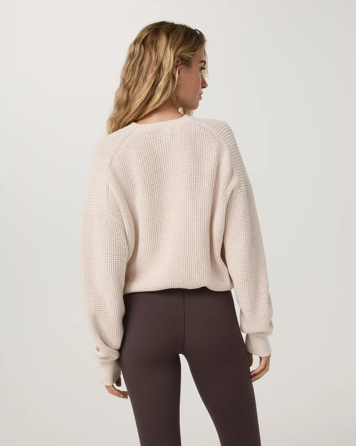 Cotton Waffle Sweater