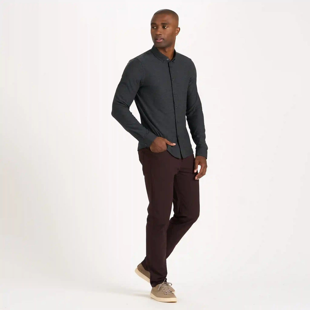 Long Sleeve Strato Button-Down
