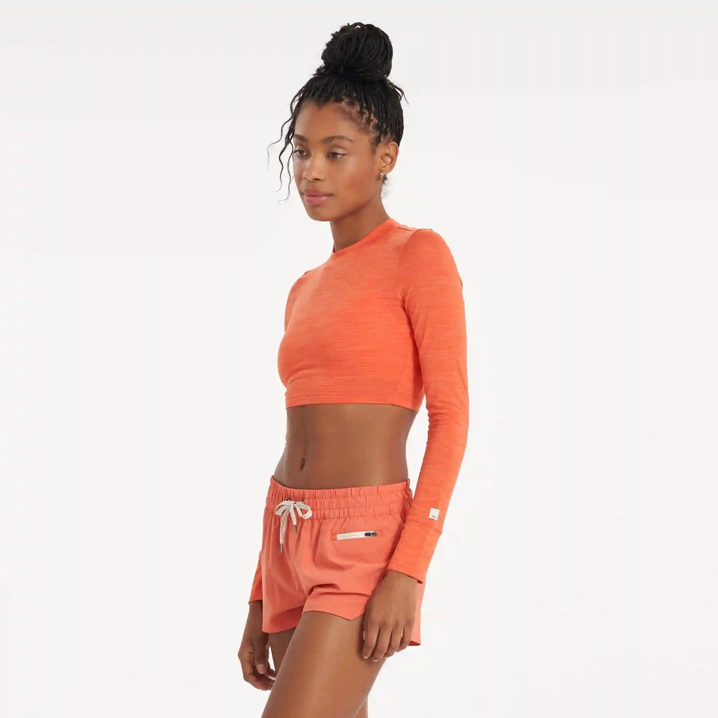 Long-Sleeve Lux Crop Tee