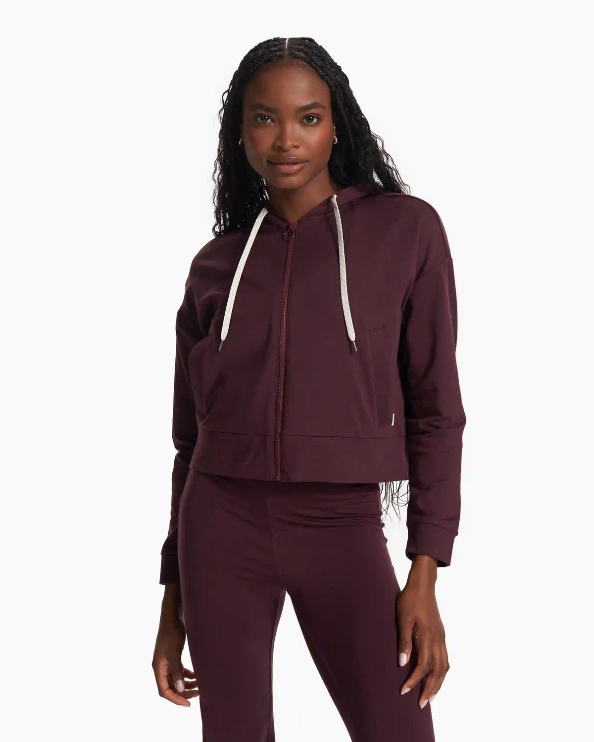 Granite Cropped Hoodie